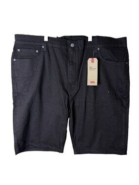 New Levis 505 Regular Shorts 2 Way Stretch Black Mens 42